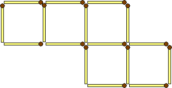 Задача. 16 спичек, 6 квадратов Задача. 16 спичек, 6 квадратов